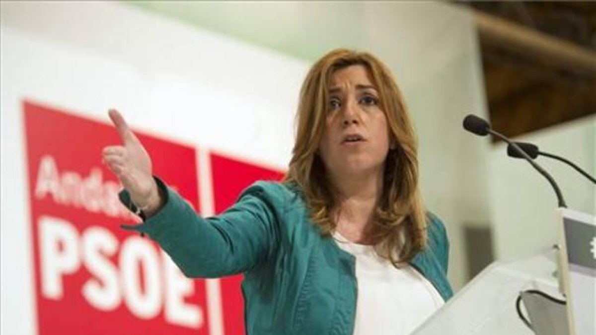 Susana Díaz, en el Palacio de Congresos de Granada, con motivo del 28-F, este sábado.-Foto: MIGUEL ÁNGEL MOLINA/ EFE