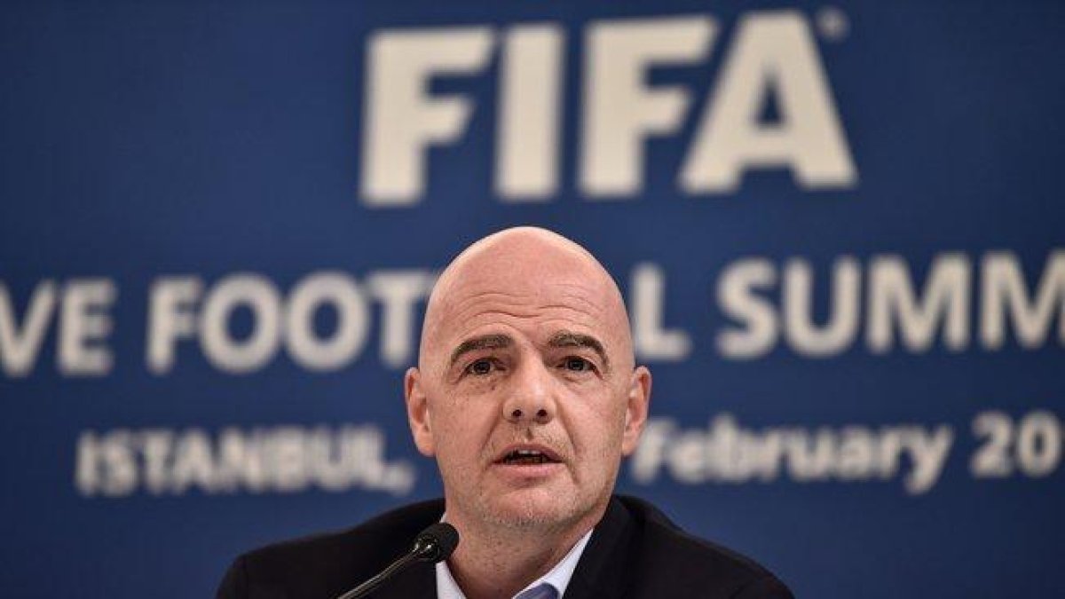 El presidente de la FIFA, Gianni Infantino.-AFP
