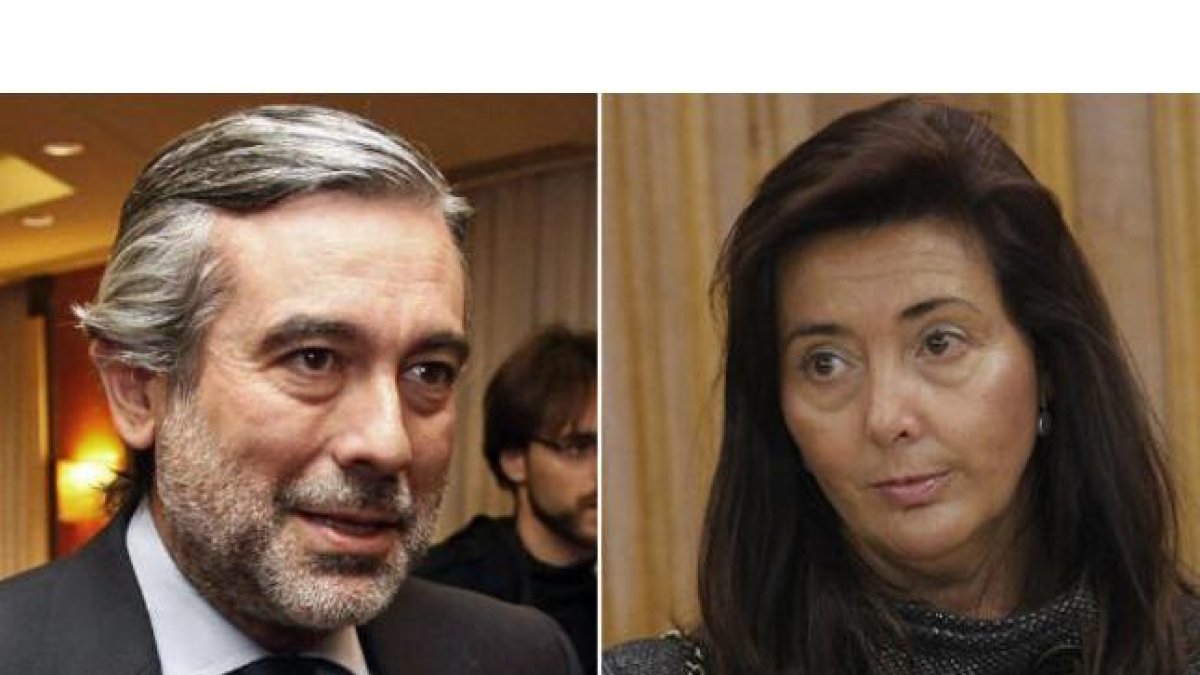 Los jueces Enrique López y Concepción Espejel.-