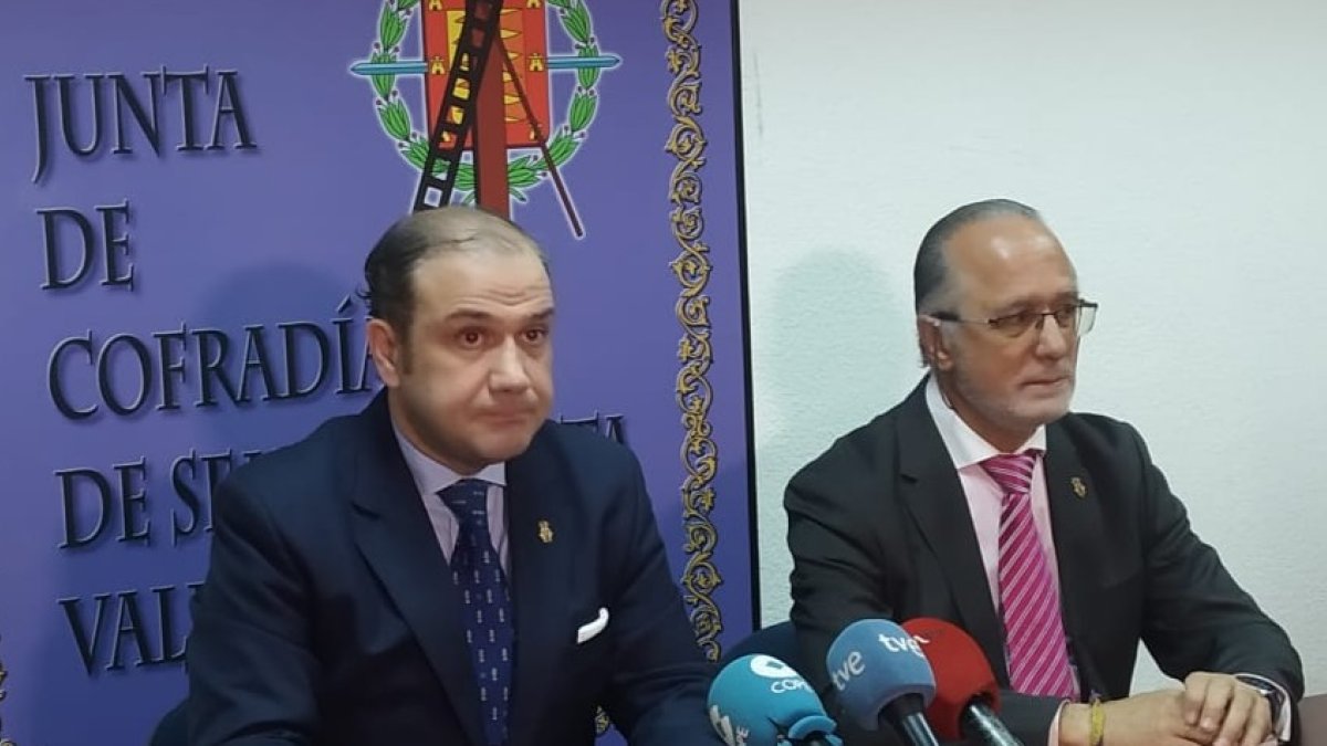 Miguel Vegas, presidente de la JCSSVA, y Ciriaco Rodríguez. -E.M.