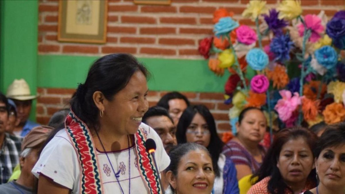La medica tradicional de la etnia nahua María Jesús Patricio, candidata a las presidenciales mexicanas en el 2018.-EDUARDO TORRES