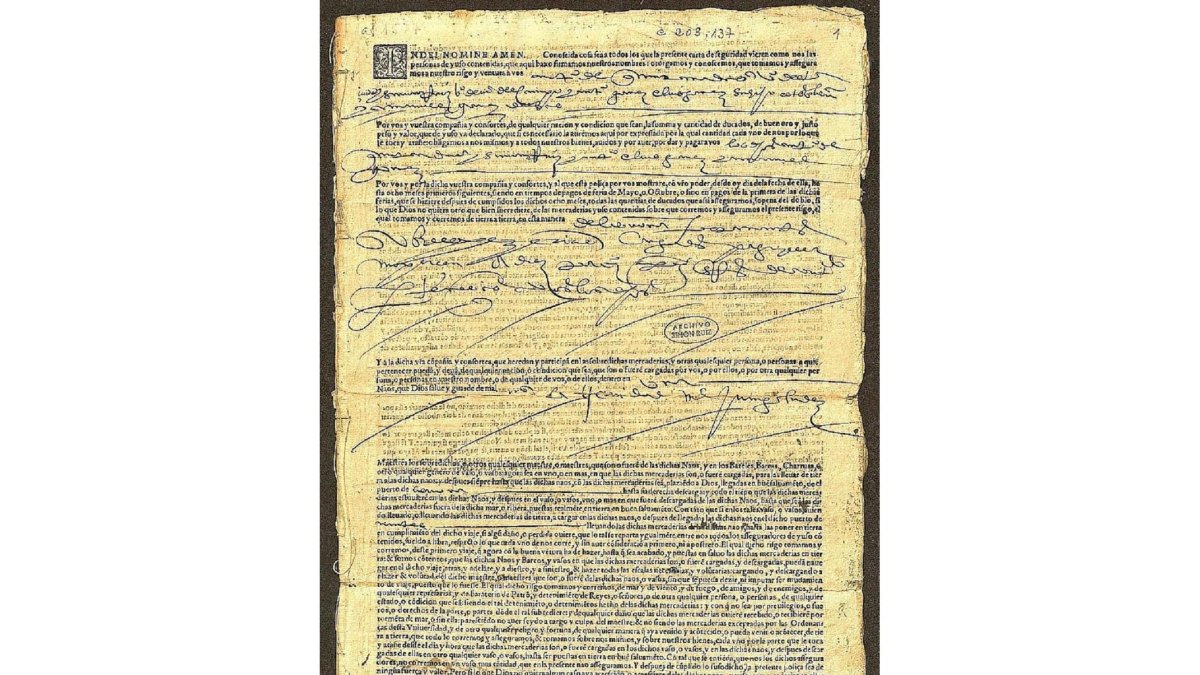 Póliza de seguro y testimonio.-F. MUSEO FERIAS