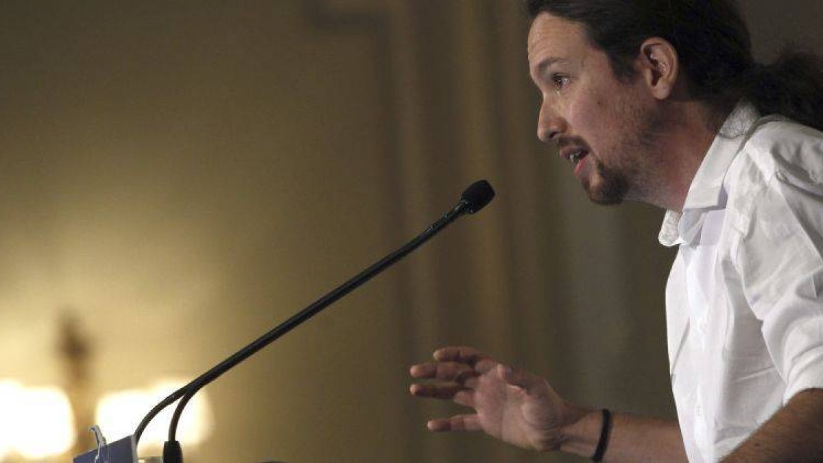 El líder de Podemos y eurodiputado, Pablo Iglesias.-Foto: EFE