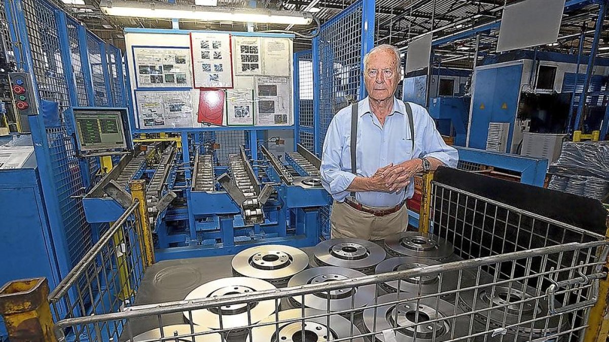 Vicente Garido Capa, presidente de Lingotes Especiales en la fábrica de Frenos y Conjuntos en Valladolid.-PABLO REQUEJO