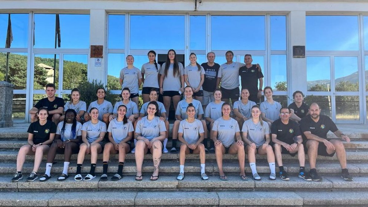 Jugadoras del Aula en el stage de Béjar. / E. M.