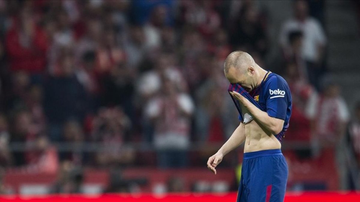 Iniesta, en la final de la Copa del Rey.-JORDI COTRINA