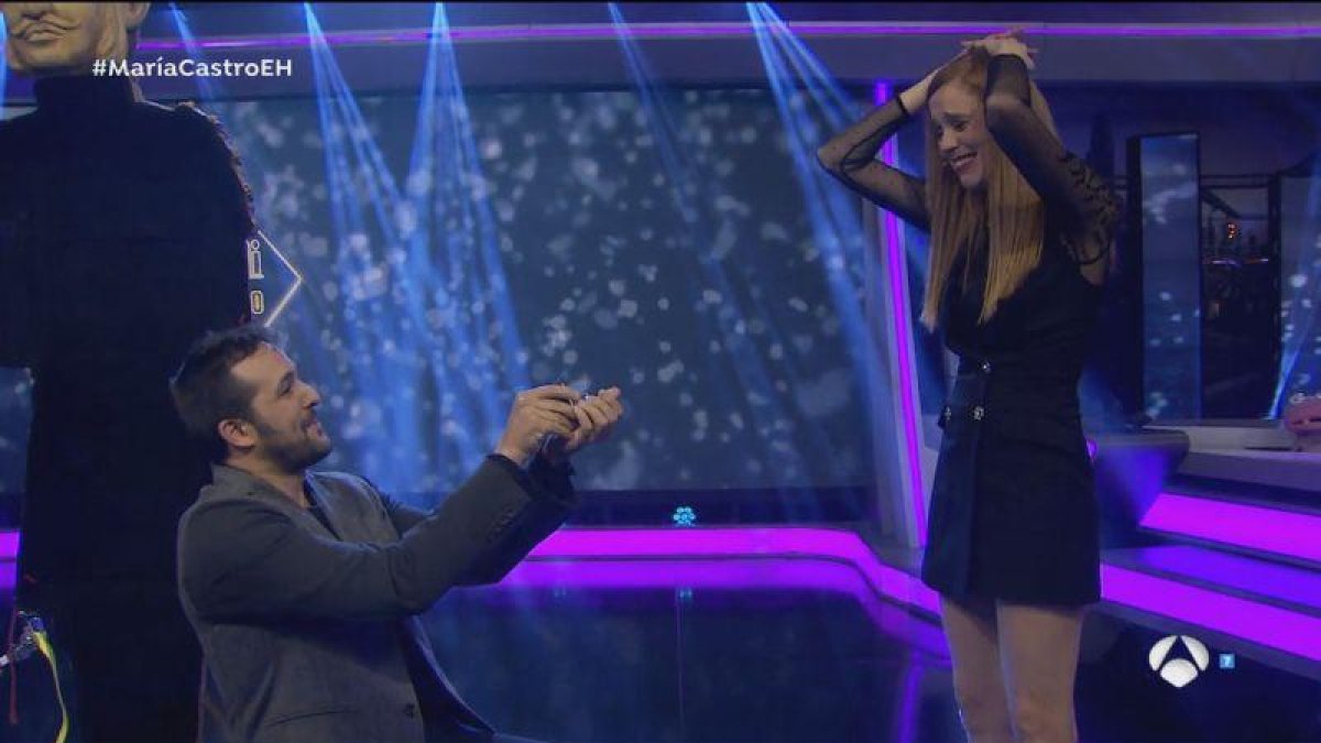 María Castro recibe una propuesta de matrimonio en El hormiguero.-ATRESMEDIA