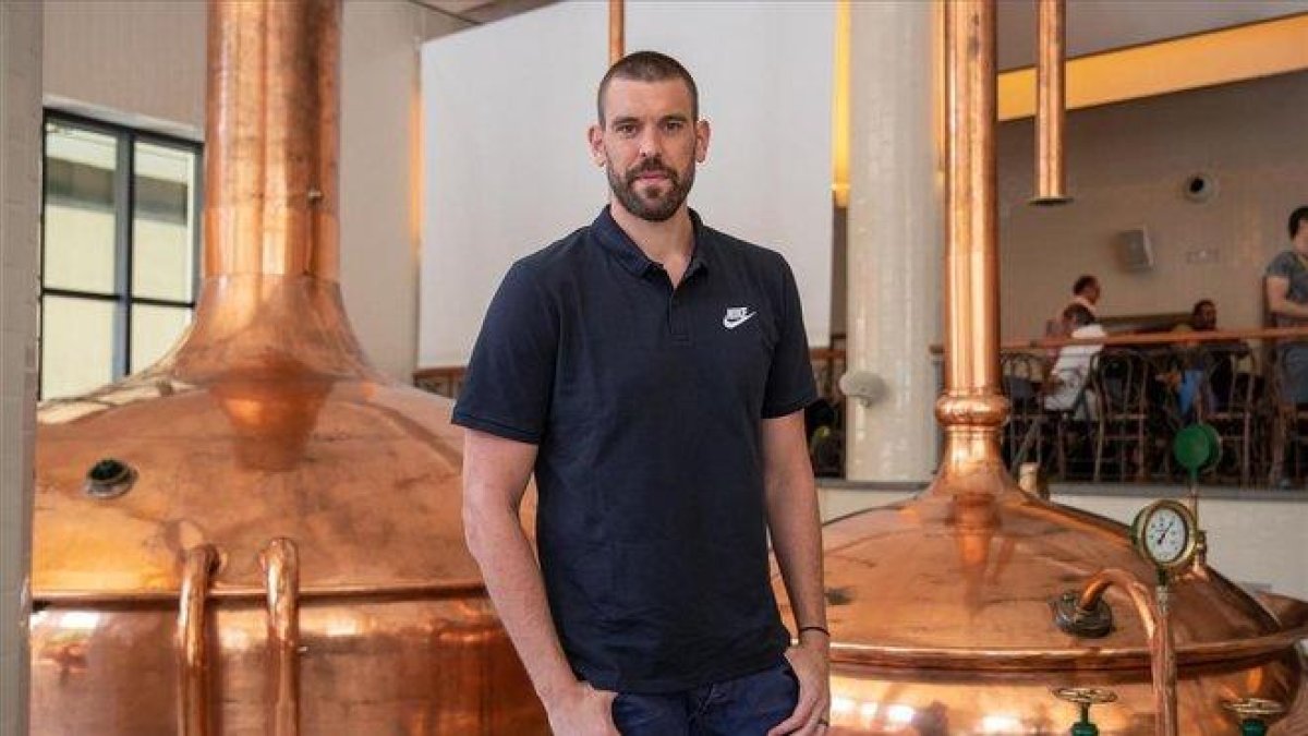 Marc Gasol en la Antigua Fabrica Damm.-SPORT
