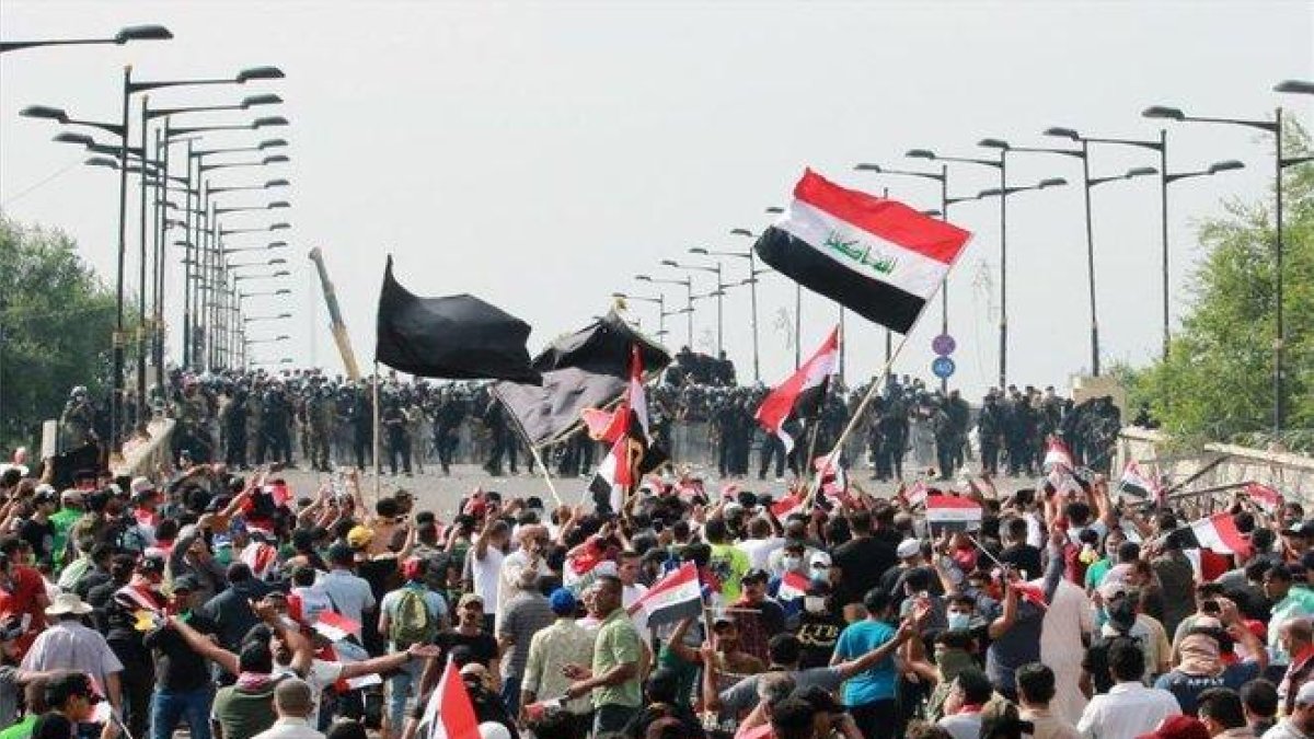 Protestas sociales en Irak.-EFE