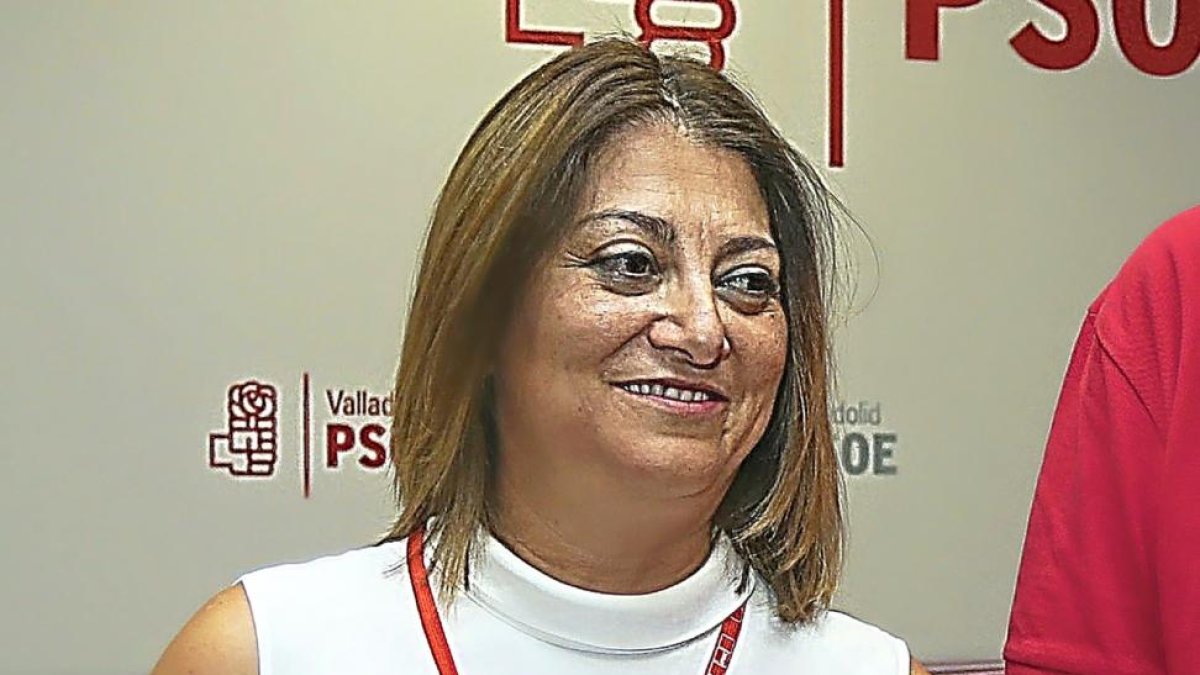 La nueva secretaria general, Teresa López.-CÉSAR MINGUELA