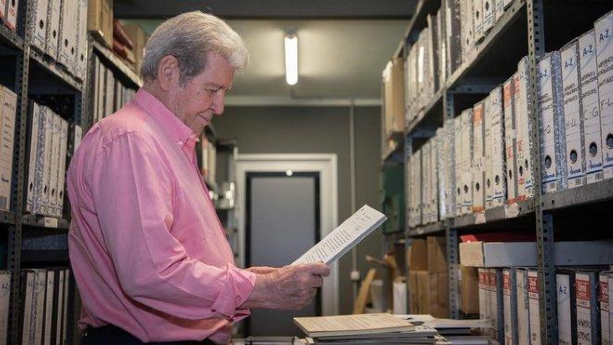 El editor Jorge Herralde, en el archivo de Anagrama.-SERGI CONESA