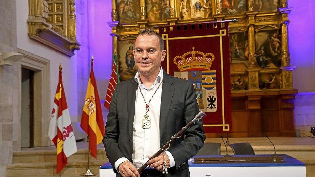 Francisco José Requejo, durante el pleno de la constitución de la Diputación de Zamora.-ICAL