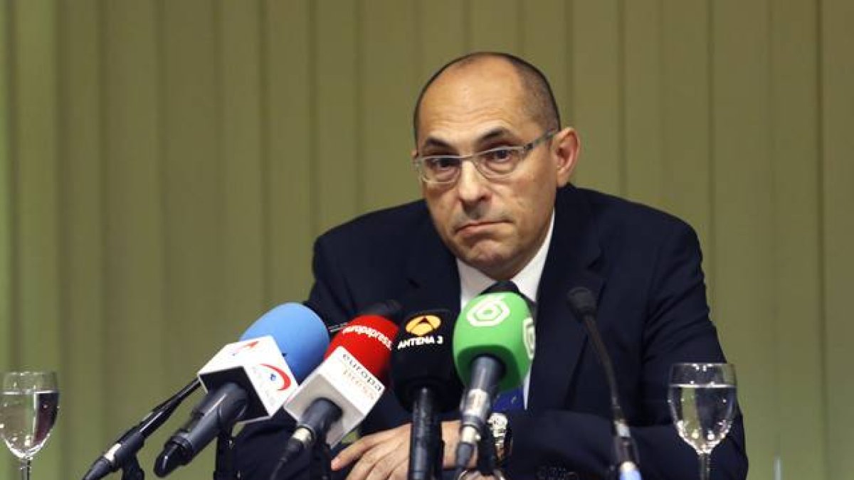 Elpidio Silva, en una rueda de prensa en Madrid, en mayo pasado.-Foto: JUAN MANUEL PRATS