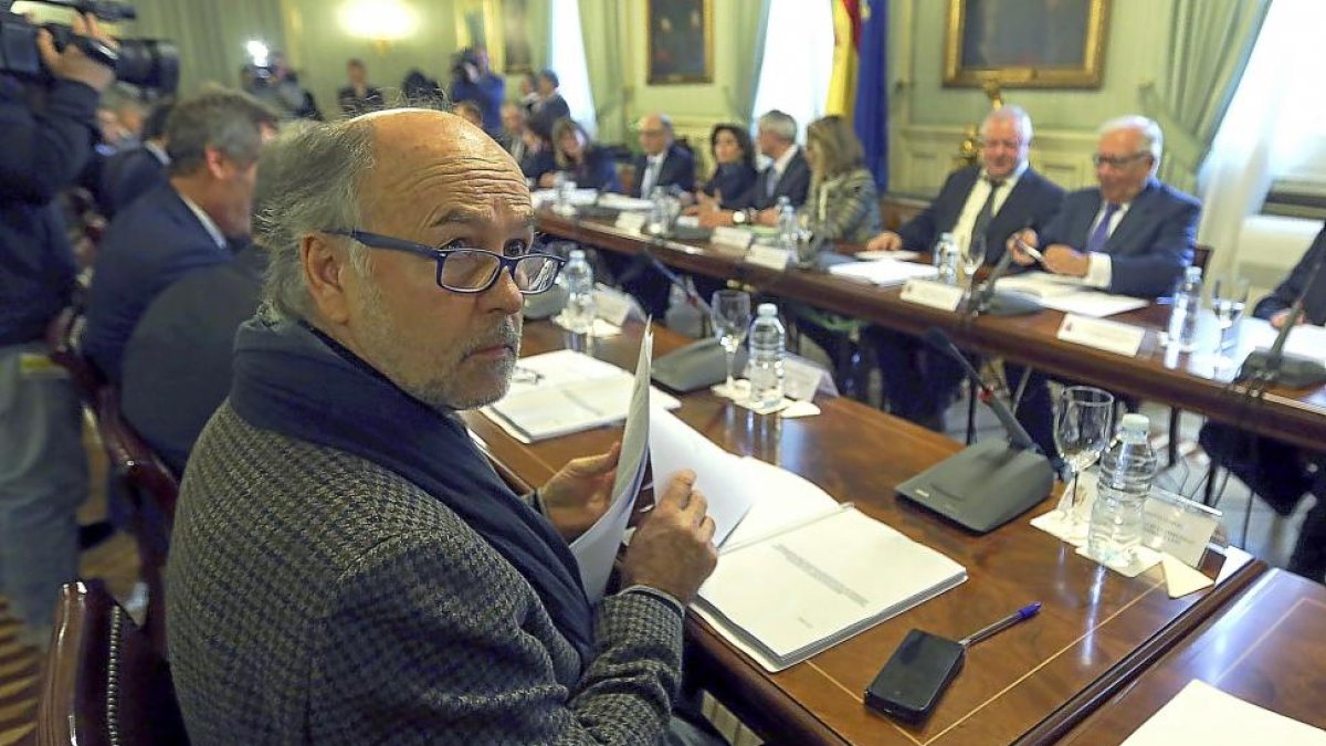 Jaime Rabanal en una de las reuniones del grupo de expertos.-ICAL