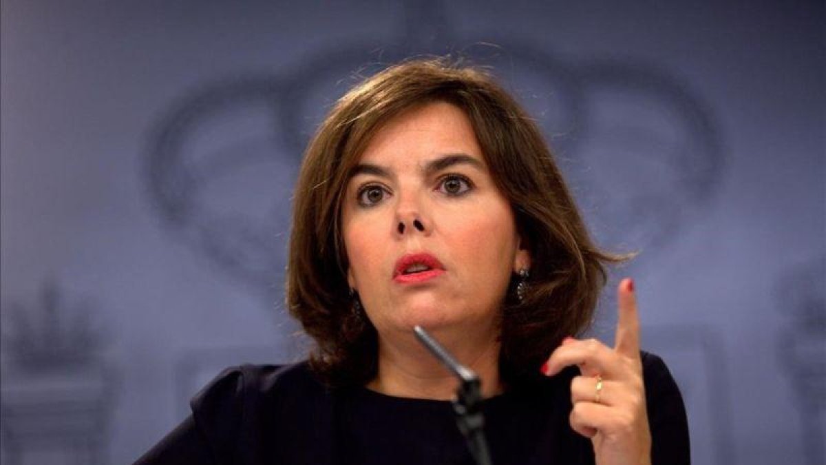 La vicepresidenta, Soraya Sáenz de Santamaría, en una imagen de archivo.-DAVID CASTRO