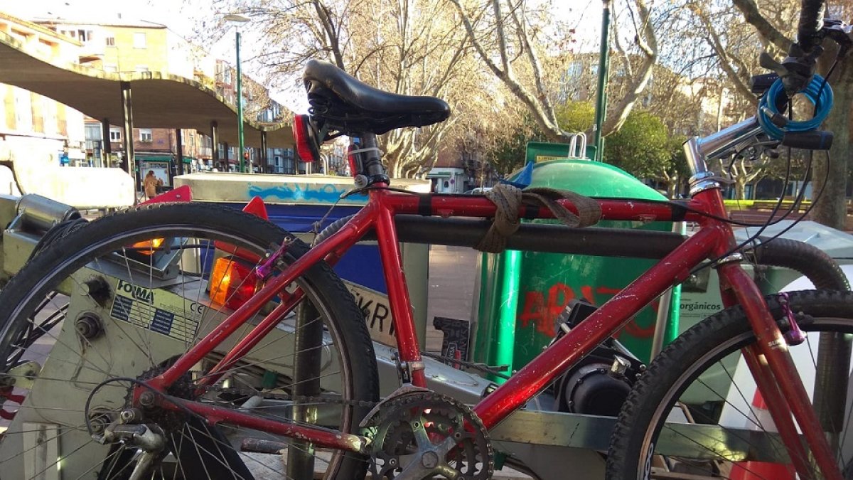 Foto de la bicicleta que ha sido retirada. - E. M.