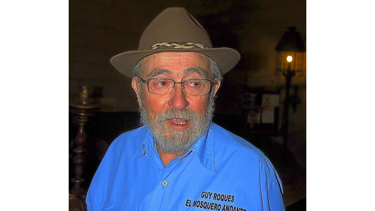 Guy Roques, pregonero de la LI Semana Internacional de la Trucha y participante en el Filandón de Gradefes.-L.F.