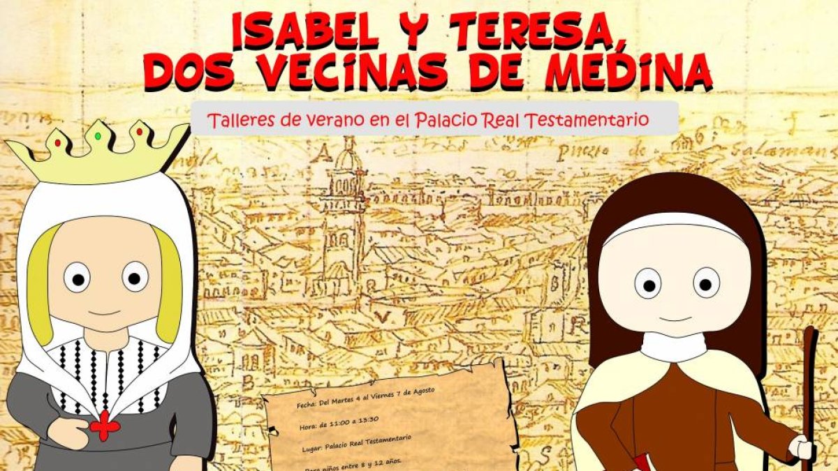 Imagen del cartel que pomociona el taller sobre Isabel la Católica ySanta Teresa de Jesús.-El Mundo