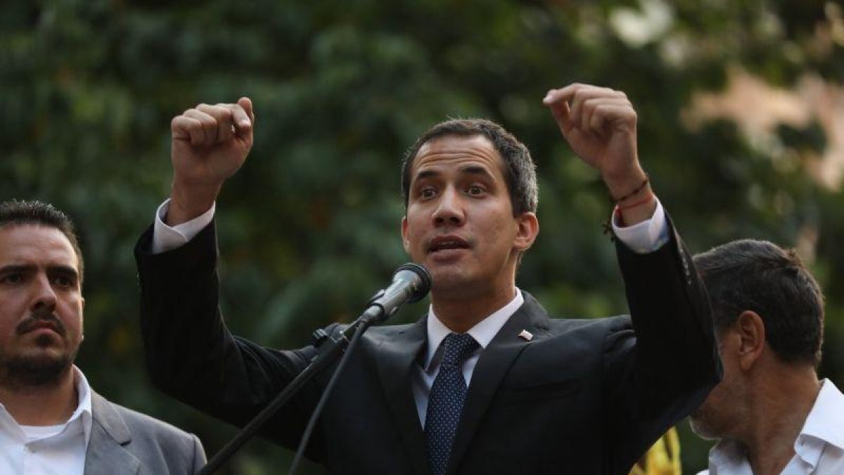 Juan Guaidó, jefe del Parlamento y autoproclamado presidente interino de Venezuela.-EFE
