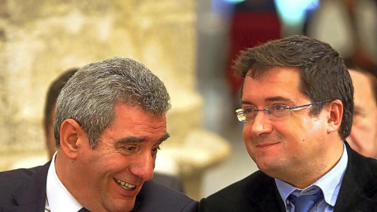 Julio Villarrubia y Óscar López, en una imagen de archivo.-ICAL