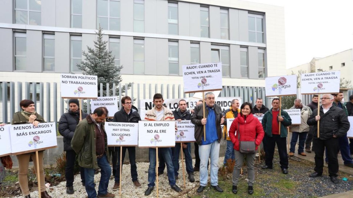 Concentración de los trabajadores de Tragsa-Ical