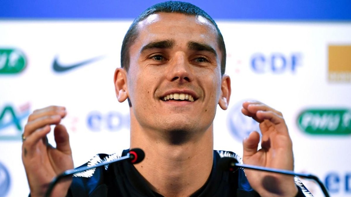 Griezmann, delantero del Atlético de Madrid, durante el Mundial con Francia.-FRANCK FIFE (AFP)
