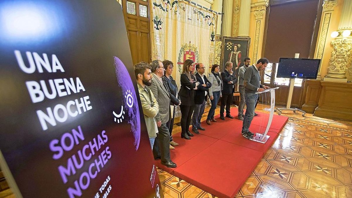 Presentación de la campaña de ocio nocturno responsable en el AyuntamientoPresentación de la campaña de ocio nocturno responsable en el Ayuntamiento.-ICAL