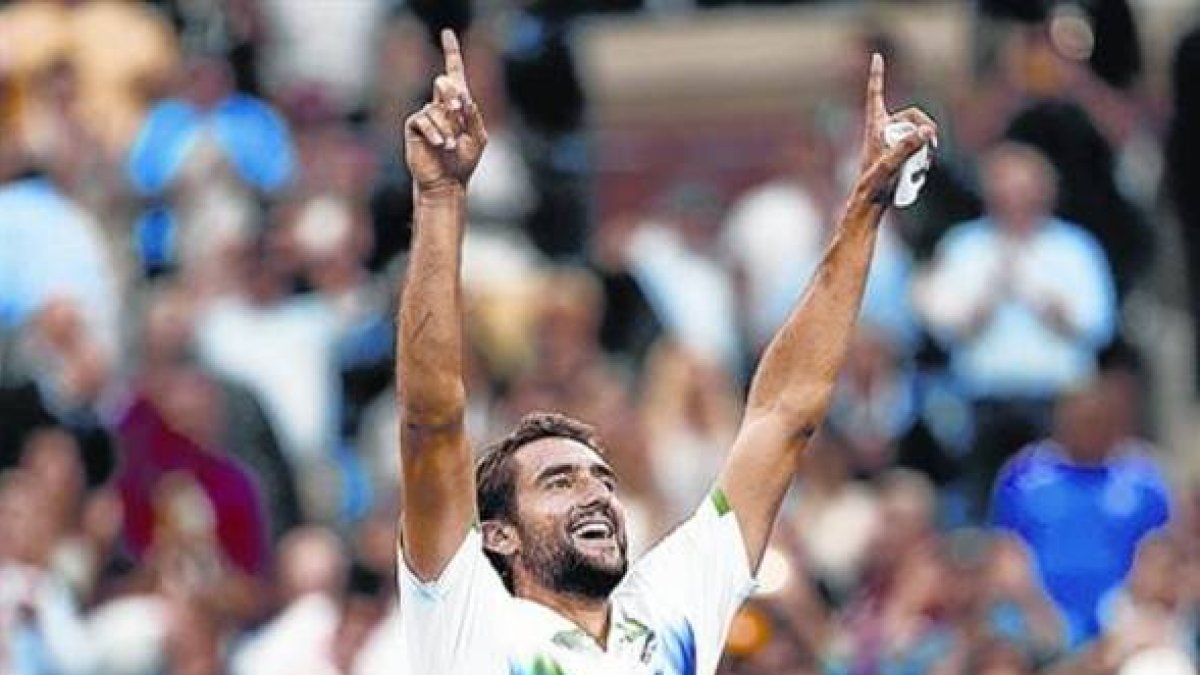 Marin Cilic celebra su primer Grand Slam en Nueva York.-Foto: AFP / JULIAN FINNEY