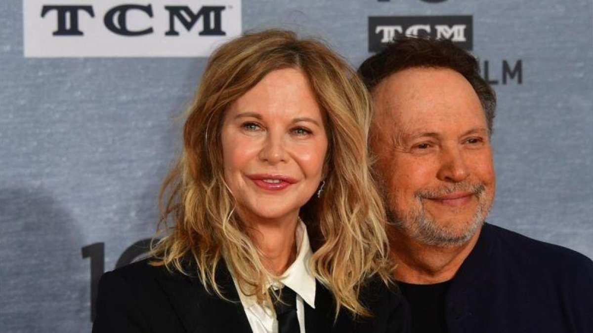 Billy Crystal y Megh Ryan celebran el 30º aniversario del filme Cuando Harry encontró a Sally.-AFP / FREDERIC J BROWN
