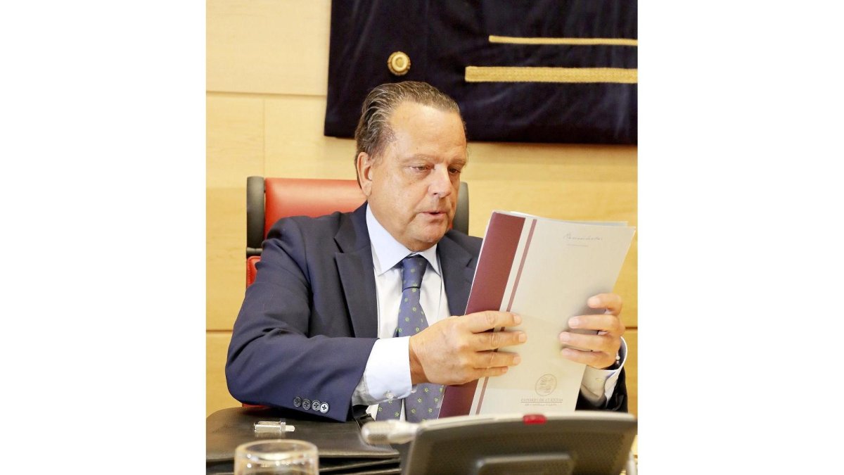 El presidente del Consejo de Cuentas de Castilla y León, Mario Amilivia.- ICAL