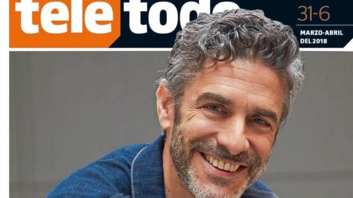 Detalle de la portada del suplemento de televisión Teletodo con el actor Leonardo Sbaraglia.-EL PERIÓDICO