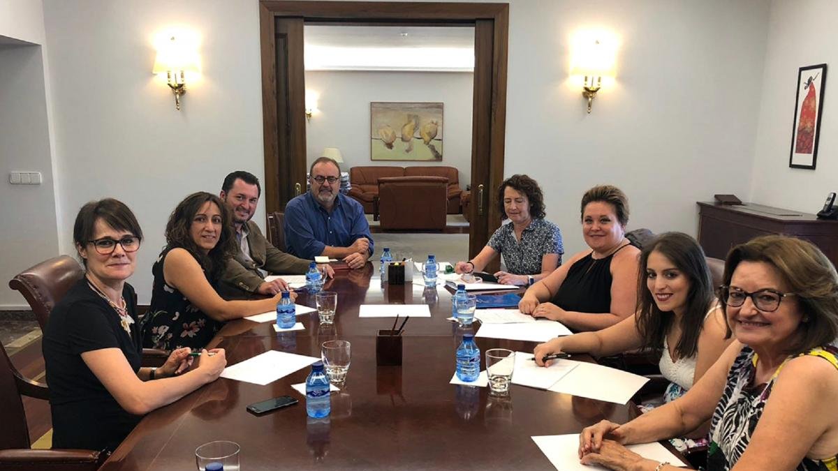 Representantes de Cermi Castilla y León se reunen con el consejero de Educación, Fernando Rey, para abordar las demandas del alumnado con discapacidad.-ICAL