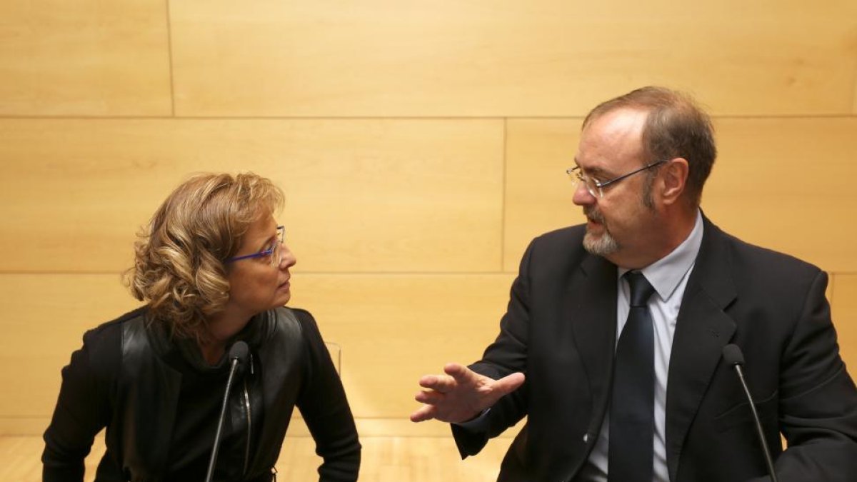 El consejero de Educación, Fernando Rey, presenta el proyecto 'Apoyo al Sistema de Educación Superior en Marruecos'.-LETICIA PÉREZ / ICAL