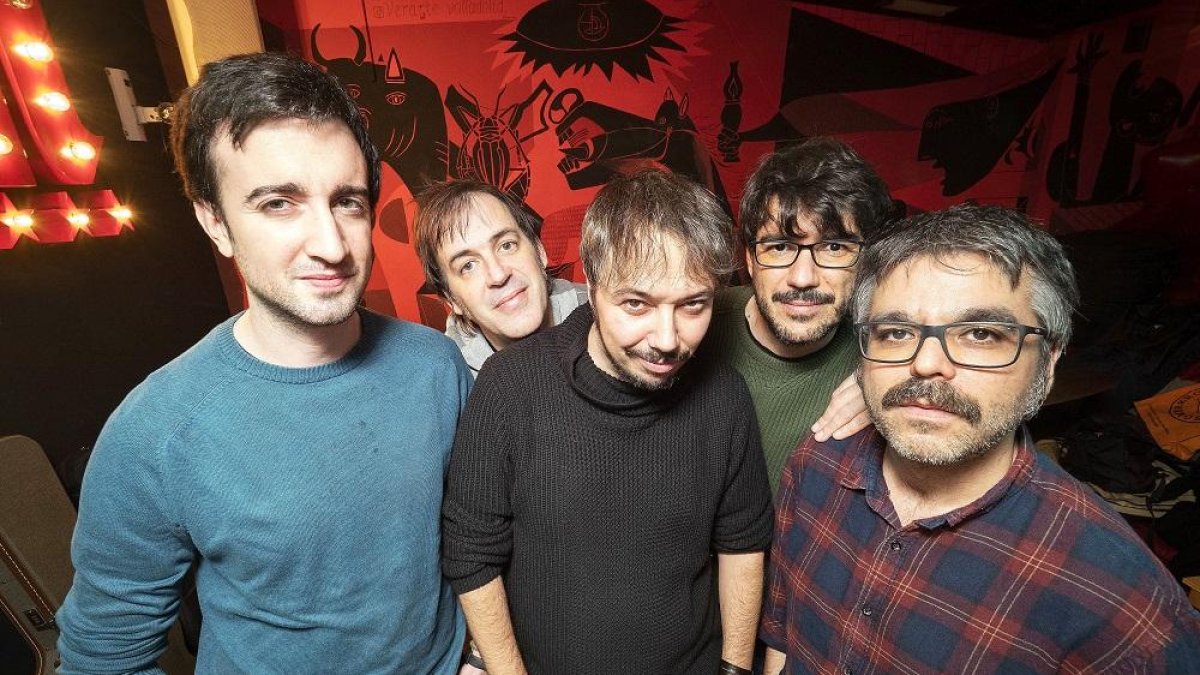 César Fernández, Jaime Delgado, Jose Carreño, Fernando Delgado y Ángel Román en el Kafka.-MIGUEL ÁNGEL SANTOS / PHOTOGENIC