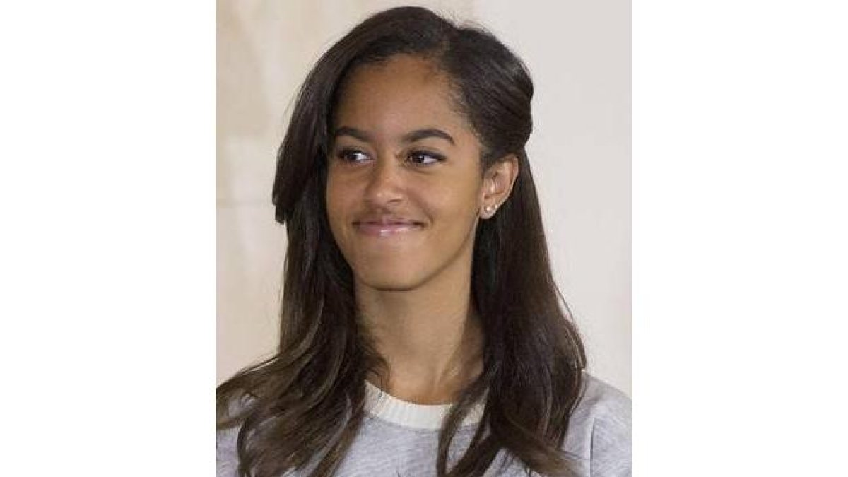 Malia Obama, hija de Barack Obama.-