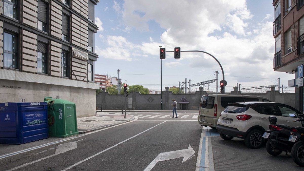 Conexión de la calle Panaderos con Estación, donde se abrirá el túnel que conectará con Delicias. JOSÉ C. CASTILLO