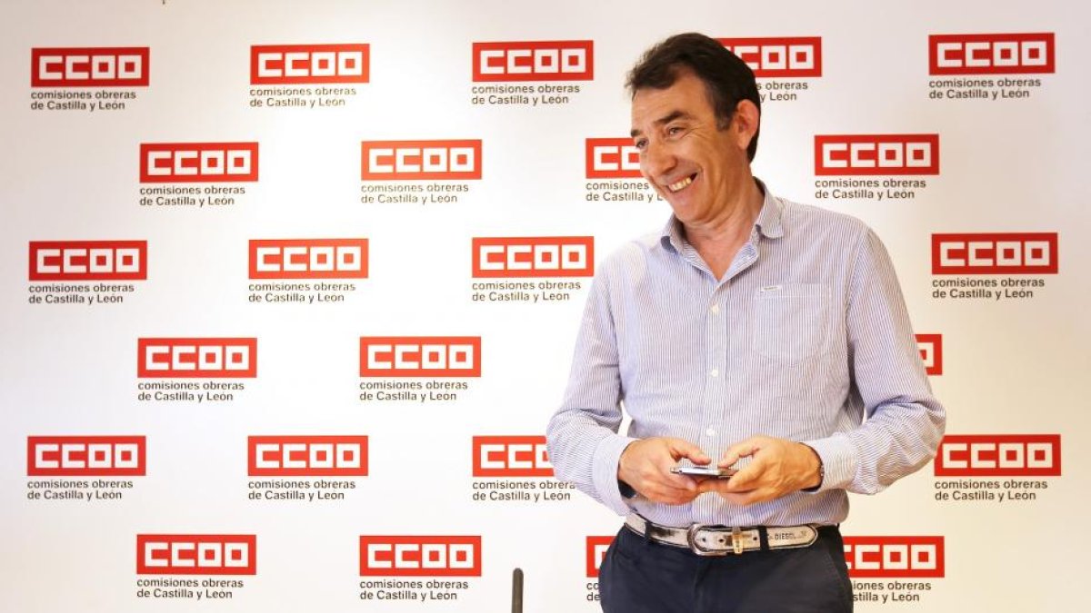 El secretario general de CCOO Castilla y León, Ángel Hernández-ICAL