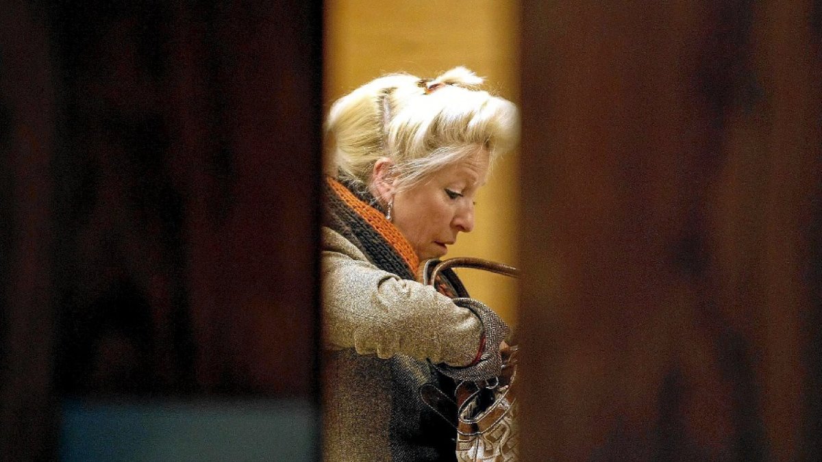 Milagros Tola en los juzgados. | P. REQUEJO