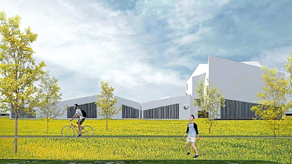 Recreación de algunas de las edificaciones de la Casa de la Música, tal como aparecen en el proyecto técnico.-EL MUNDO