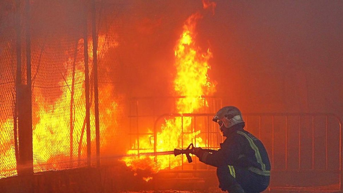 Imagen de un incendio en León-ICAL