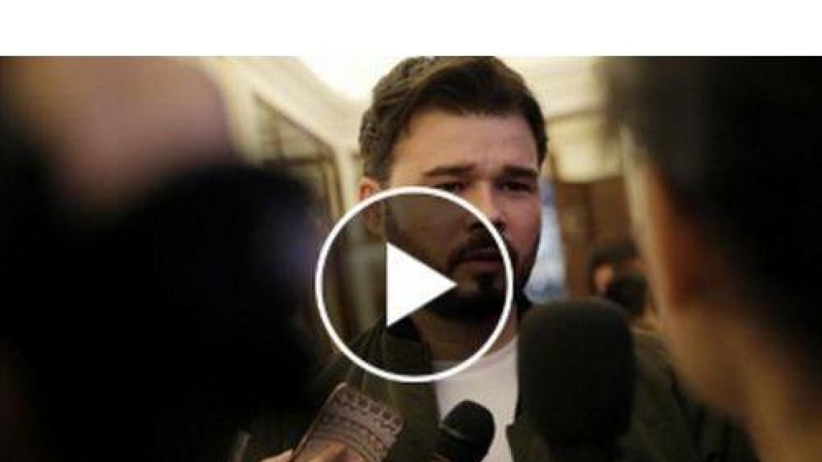 El diputado de ERC en el Congreso Gabriel Rufián.-JOSÉ LUIS ROCA