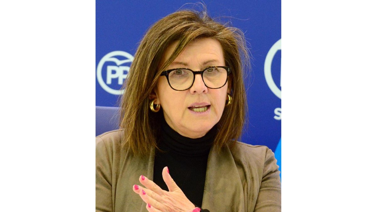 Mari Mar Angulo, presidente del PP de Soria.-ÁLVARO MARTÍNEZ