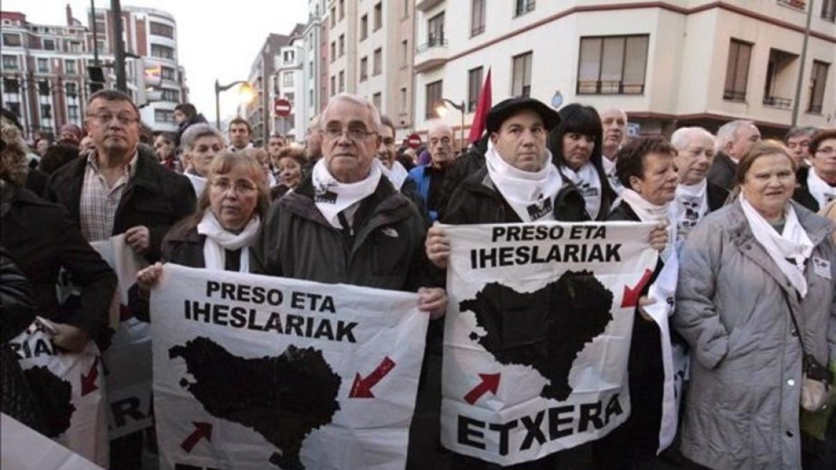 Manifestación de apoyo a los presos etarras.-EL PERIÓDICO / ARCHIVO