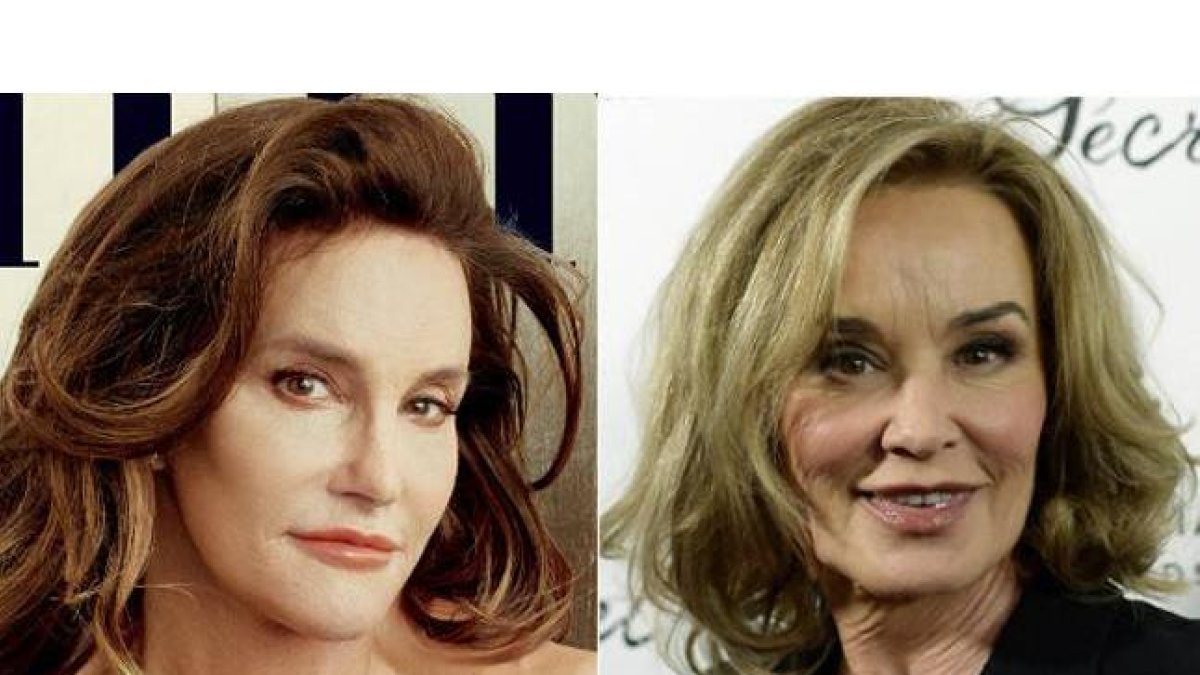 Twitter ha visto mucho parecido entre Caitlyn Jenner y Jessica Lange.-