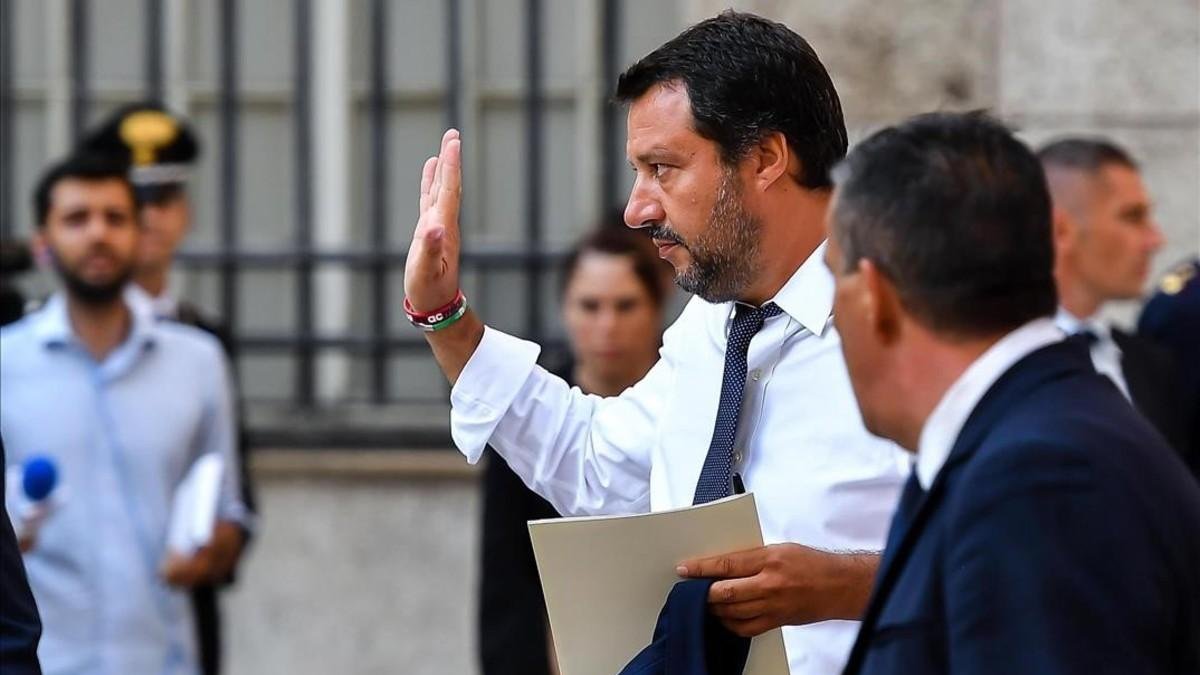 El ministro del Interior italiano, el ultraderechista Matteo Salvini. /-SIMONE ARVEDA (EFE)