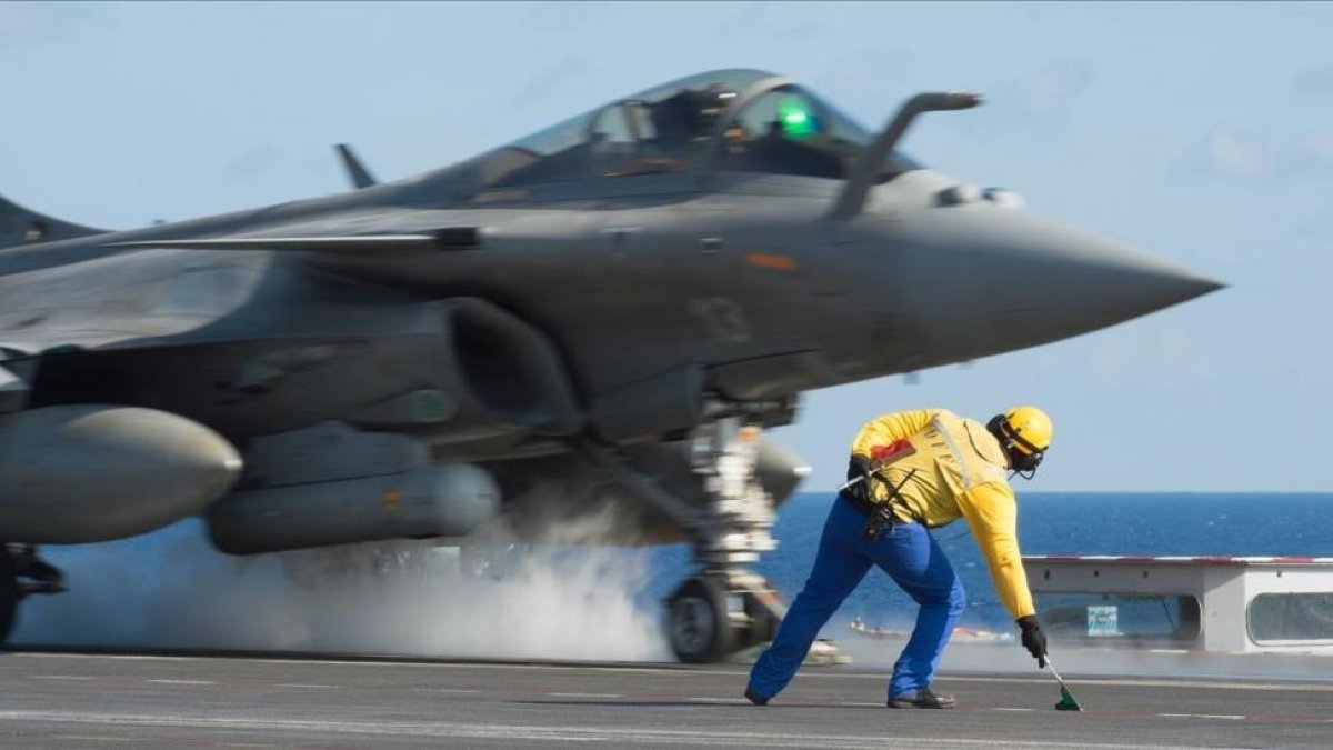 Un avión Rafale de combate francés, modelo vendido por Francia a Egipto-/ PERIODICO