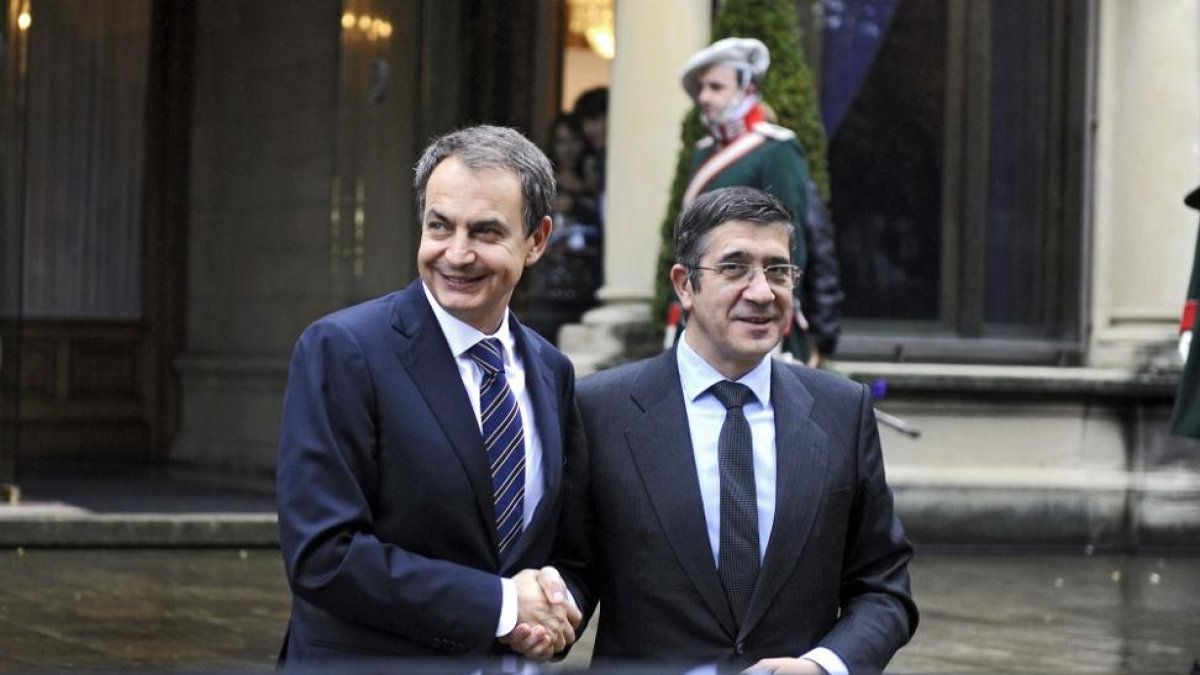 José Luis Rodríguez Zapatero y Patxi López, en una imagen de archivo.-N. G.