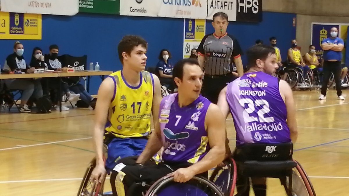 Partido anterior entre Gran Canario y Fundación Aliados. / E. M.