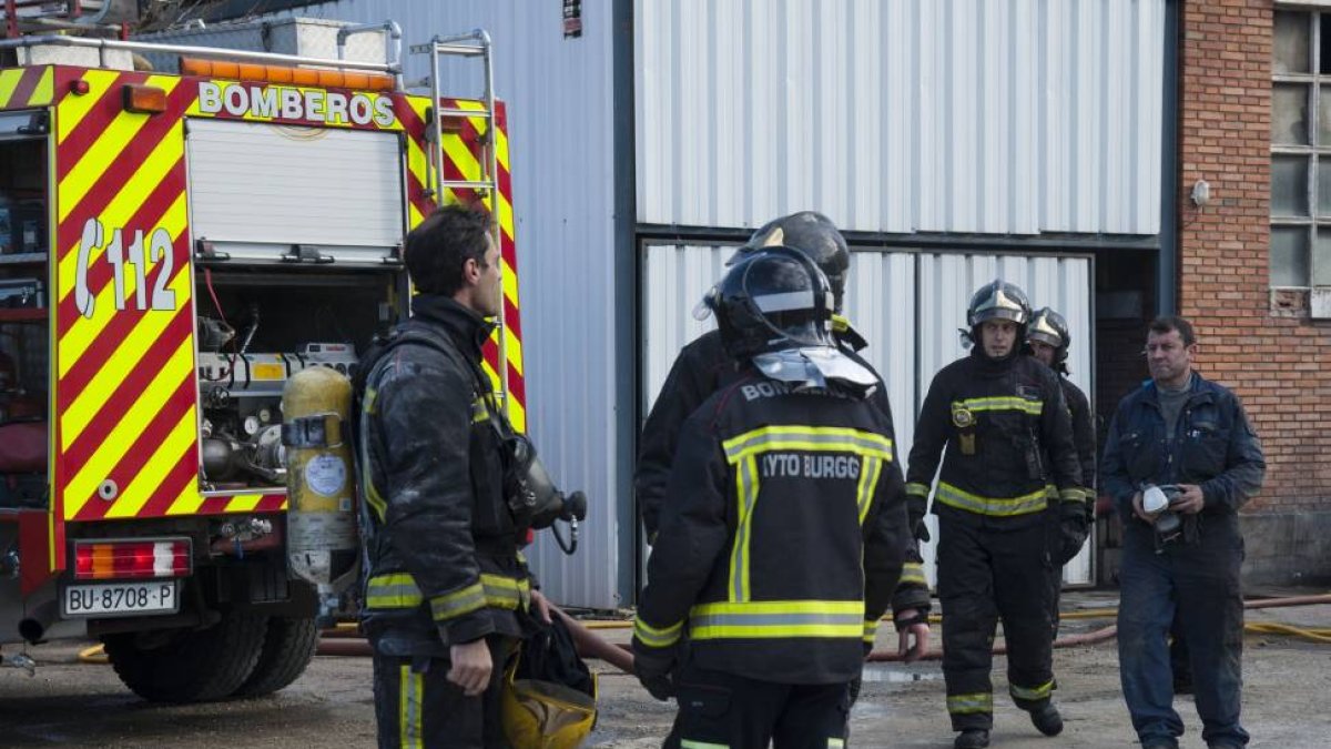Incendio en la fábrica Burgalesa Prosider-Ical