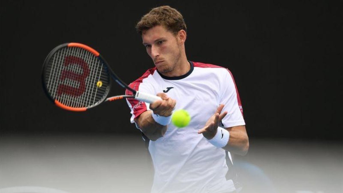 Pablo Carreño, en un momento de su partido contra Jason Kubler en Melbourne.-EFE / LUKAS COCH